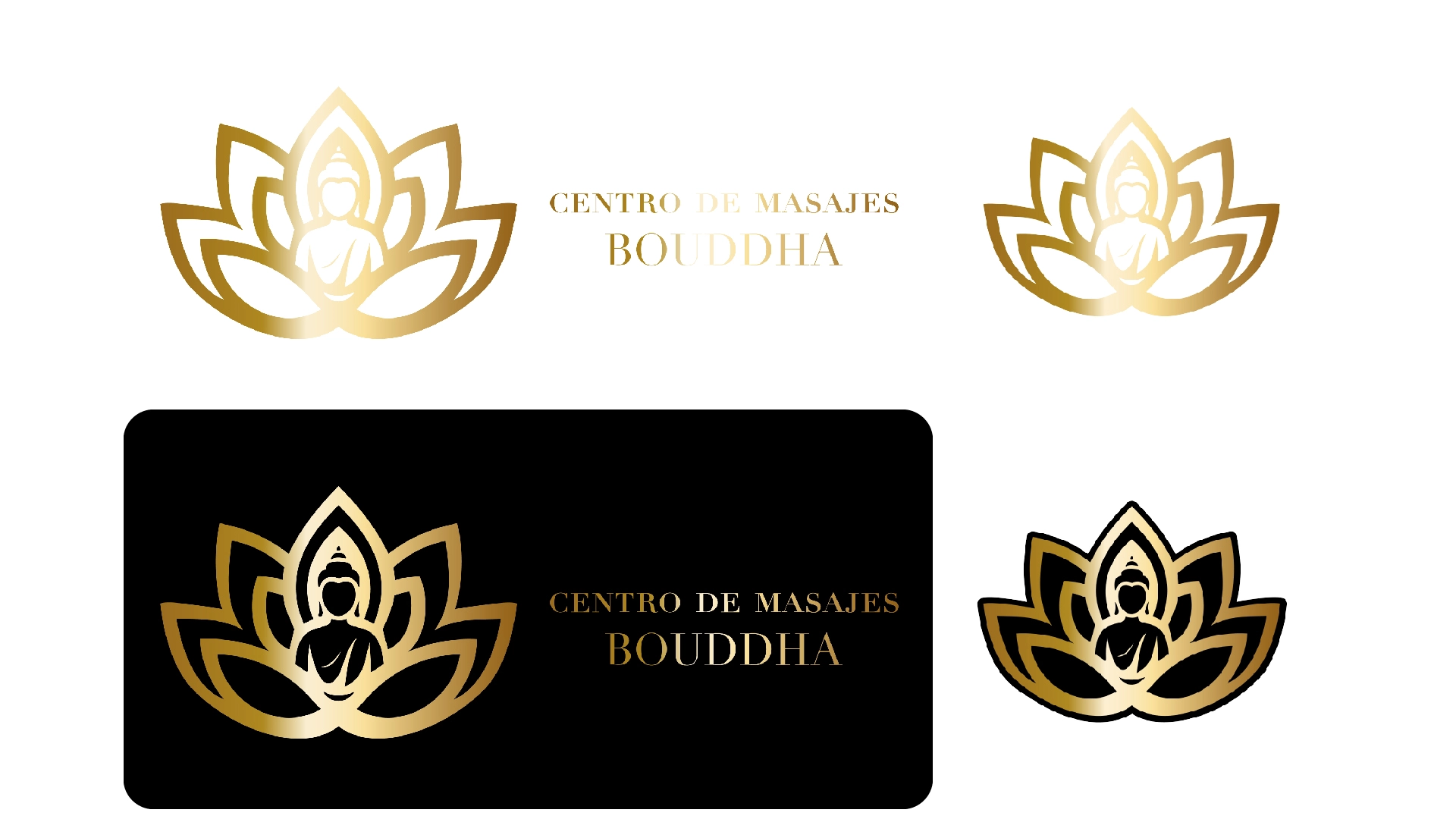 Versiones logos Centro de masajes Bouddha